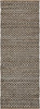 3' x 6' Gray Toned Chevron Patterned Runner Rug