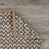 3' x 6' Gray Toned Chevron Patterned Runner Rug