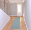 2' x 8' Aqua Power Loom Runner Rug