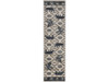2' x 8' Ivory or Blue Polypropylene Runner Rug