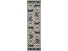 2' x 8' Ivory or Blue Polypropylene Runner Rug