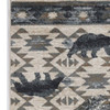 2' x 8' Ivory or Blue Polypropylene Runner Rug