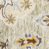 2' x 8' Ivory Beige Gold and Muted Grey Oriental Tufted Handmade Runner Rug