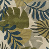 2' x 8' Ivory Hand Tufted Oversized Tropical Leaves Indoor Runner Rug