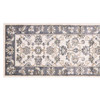 2' x 8' Gray and Ivory Runner Rug