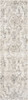 2' x 8' Grey Machine Woven Distressed Floral Medallion Indoor Runner Rug