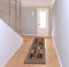 2' x 8' Cream Traditional Decorative Runner Rug