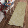 2' x 8' Yellow Heather Indoor Shag Runner Rug