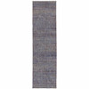 2' x 8' Gold Rust Brown and Ivory Power Loom Stain Resistant Runner Rug