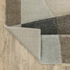 2' x 8' Brown and Ivory Geometric Power Loom Polypropylene Runner Rug