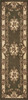 2' x 8' Green or Ivory Medallion Runner Rug