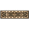 2' x 8' Green or Ivory Medallion Runner Rug