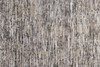 2' x 8' Gray Blue and Silver Wool Abstract Hand Knotted Runner Rug