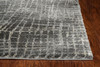 2' x 8' Grey Abstract Lines Runner Rug