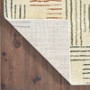 2' x 8' Ivory Multi Neutral Tone Scratch Indoor Runner Rug