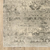 2' x 8' Grey Ivory Beige and Taupe Oriental Power Loom Stain Resistant Runner Rug