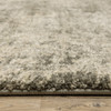 2' x 8' Grey Ivory Beige and Taupe Oriental Power Loom Stain Resistant Runner Rug