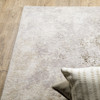 2' x 8' Beige Ivory Tan Grey and Brown Abstract Power Loom Runner Rug