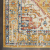 2' x 8' Yellow and Ivory Dhurrie Runner Rug