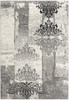 2' x 8' Gray Faded Filigree Pattern Runner Rug