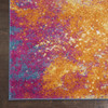 2' x 8' Sunset Abstract Power Loom Runner Rug