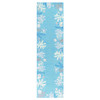 2' x 8' Sea Blue Costal Runner Rug