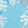 2' x 8' Sea Blue Costal Runner Rug