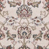 2' x 8' Ivory Red Bordered Floral Indoor Runner Rug