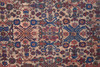 2' x 8' Red Tan & Blue Floral Power Loom Runner Rug