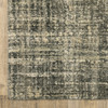 2' x 8' Charcoal Grey Beige and Tan Abstract Power Loom Stain Resistant Runner Rug