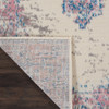 2' x 8' Pink Damask Power Loom Runner Rug