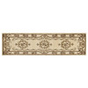 2' x 8' Ivory Medallion Runner Rug