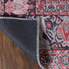 2' x 8' Garnet Red Medallion Stain Resistant Runner Rug