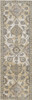 2' x 8' Ivory Sand Floral Vine Wool Indoor Runner Rug