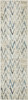 2' x 8' Ivory Chevron Dhurrie Runner Rug