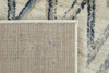 2' x 8' Ivory Chevron Dhurrie Runner Rug