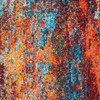 2' x 8' Atlantic Abstract Power Loom Non Skid Runner Rug