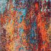 2' x 8' Atlantic Abstract Power Loom Non Skid Runner Rug