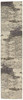 2' x 8' Ivory and Grey Abstract Power Loom Non Skid Runner Rug