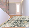 2' x 8' Charcoal Oriental Printed Non Skid Runner Rug