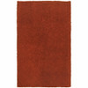 3' x 5' Rust Red Shag Tufted Handmade Stain Resistant Area Rug