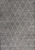 3' x 5' Grey Diamond Pattern Area Rug