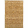 3' x 5' Gold Rust Brown Ivory Purple and Lavender Power Loom Stain Resistant Area Rug