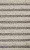 3' x 5' Grey White Hand Woven Knobby Stripes Indoor Area Rug
