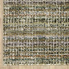 3' x 5' Green Grey and Purple Abstract Power Loom Stain Resistant Area Rug