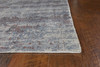 3' x 5' Slate Grey Hand Loomed Abstract Brushstroke Indoor Area Rug