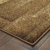 3' x 5' Brown and Beige Distressed Blocks Area Rug