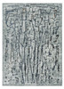 3' x 5' Grey Abstract Lines Area Rug