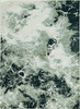 3' x 5' Silver Machine Woven Abstract Watercolor Indoor Area Rug