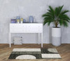 3' x 5' Charcoal Grey and Ivory Geometric Power Loom Stain Resistant Area Rug